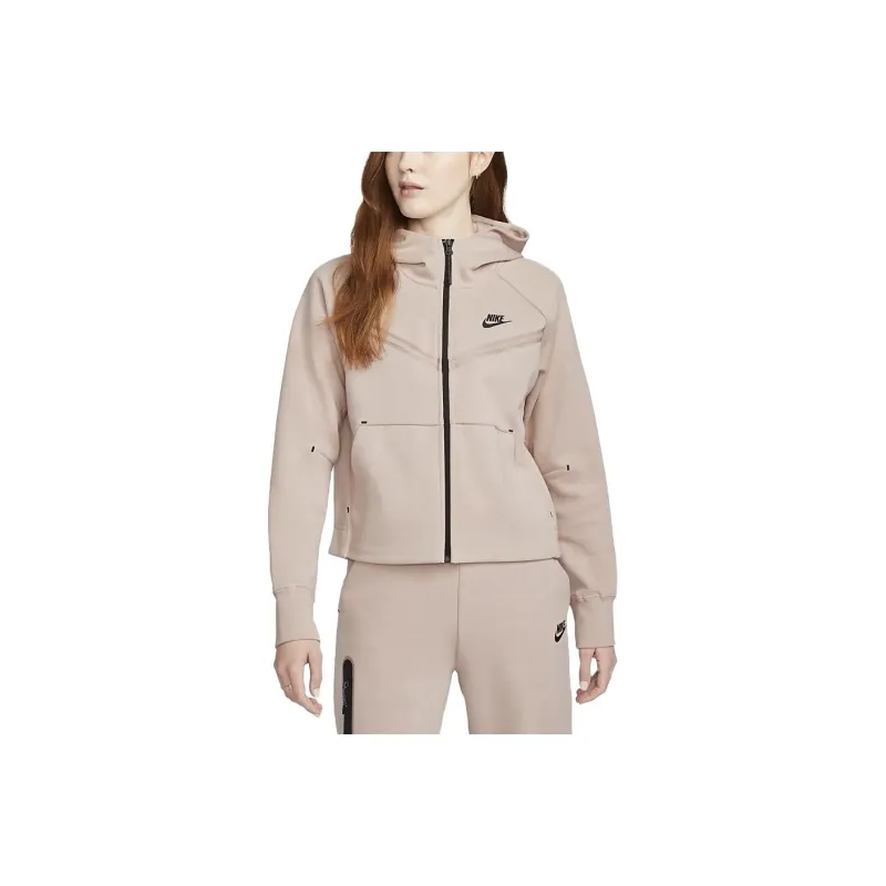 Nike Sportswear Women's Tech Fleece Full Zip Hoodie Pink Oxford/Black-0