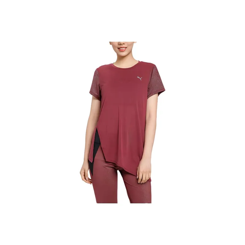 PUMA T-Shirts Women's Burgundy-0