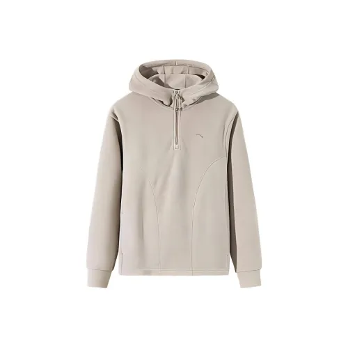 Anta Sports Life Collection Sweatshirt Women's Bare Khaki