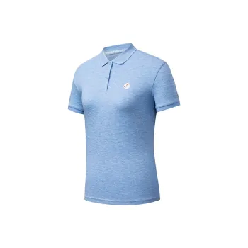 Erke Polo Shirts Women's Light Soft Blue Heather Gray