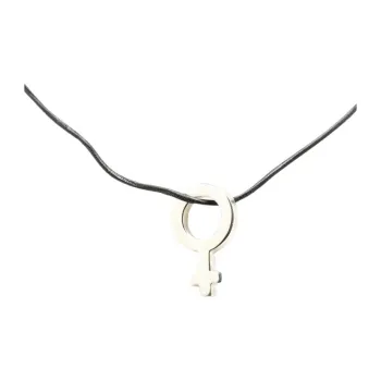 GUCCI 1990 2024 Sterling Silver Female Symbol Pendant Necklace Costume Necklace