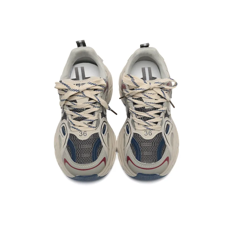 Circle Small Cushioning Support Lightweight Slip Resistant Mat Low Top Chunky Sneakers Women's-10