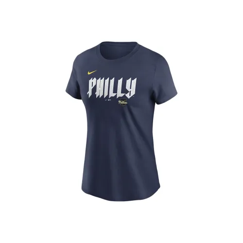 Nike Regular T-Shirt Women's Marine Blue Philadelphia Phillies Phillips