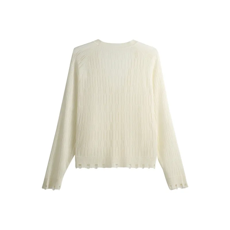 She Enjoys Knitwear Women's White-1
