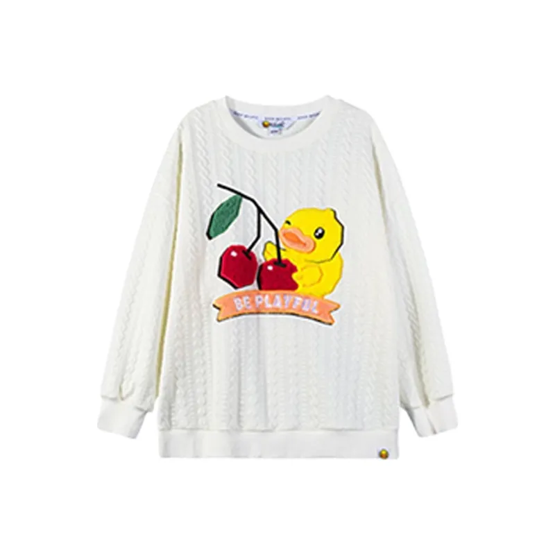 B.Duck Sweatshirts Women's Ecru-0