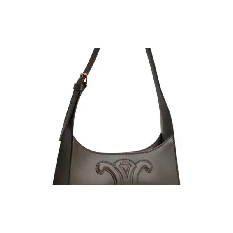 CELINE Cuir Triomphe Cow Leather Handbag, Shoulder Bag Women's Jasper-3