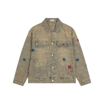 DanerWang Jackets & Coats Unisex Yellow Mud