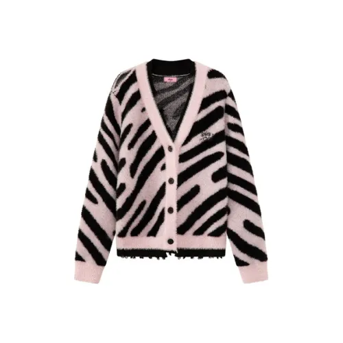 CHUU Knitwear Women's Pink Zebra