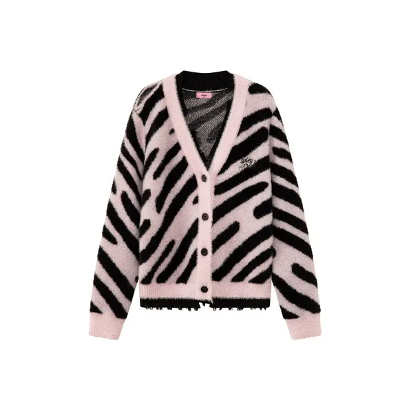 CHUU Knitwear Women's Pink Zebra-0
