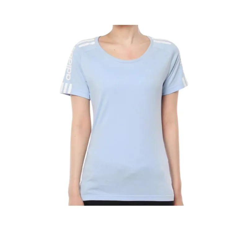 Adidas Neo Raglan Sleeve T Shirt Women's Light Blue-0