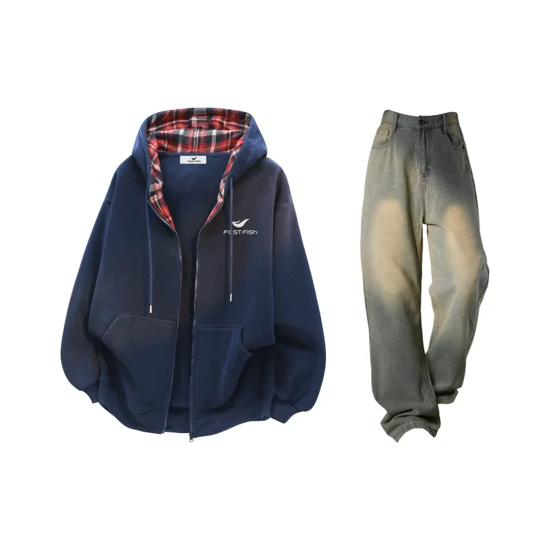 FASTFISH Sweatshirt Sets Unisex-4