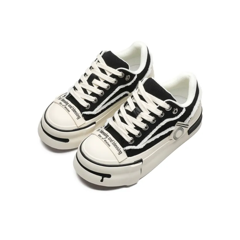ACEMICKY Low Top Casual Shoes Men's Black-5