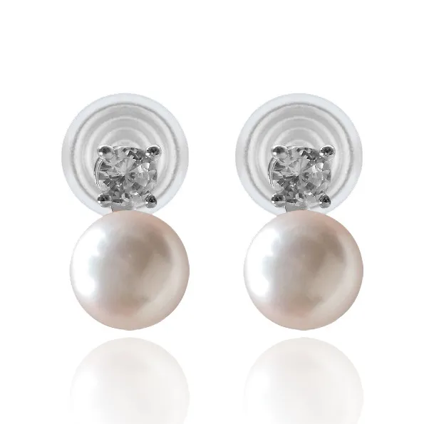 Taste The Color Pearl Clip On Earrings Women's-5