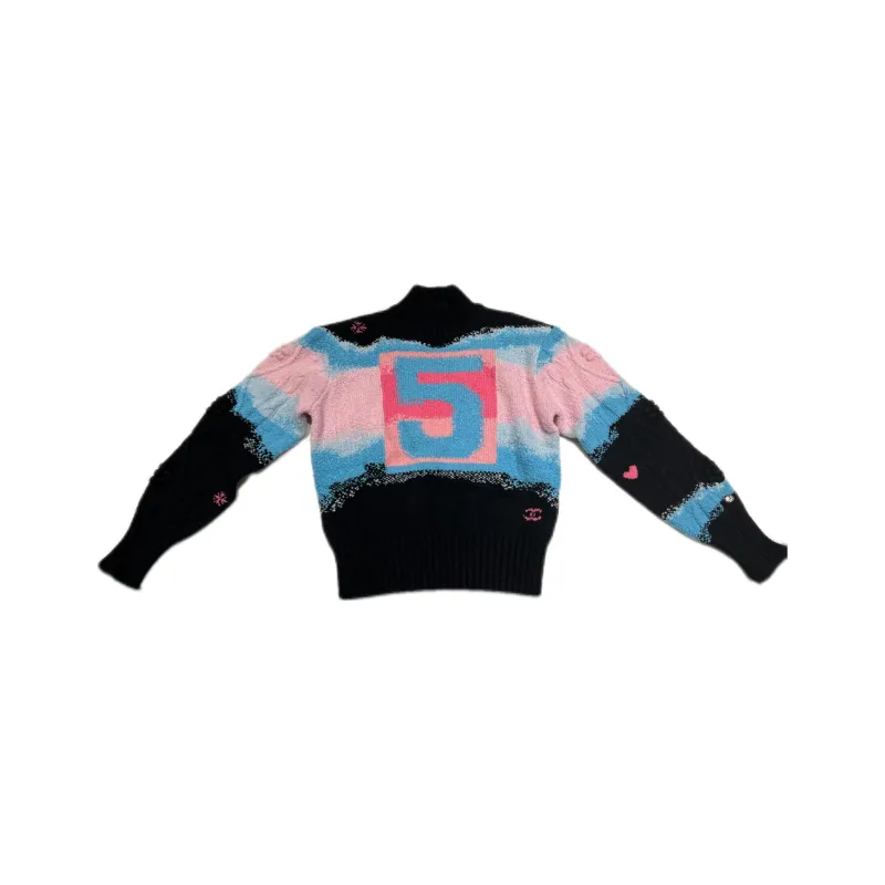 CHANEL FW22 Sweater Women's Spring Outfit Black-0