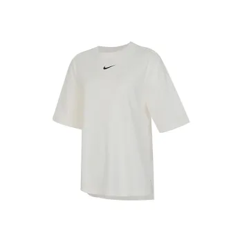 Nike Women'ss Logo Crewneck Casual T Shirt White