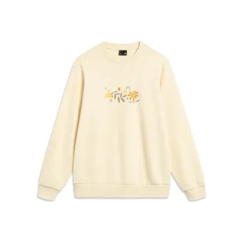 LiNing Sports Trend Series Sweatshirt Women's Sponge Cake Yellow