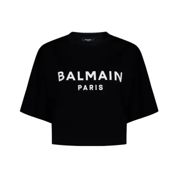 BALMAIN Logo T Shirt 'Black'