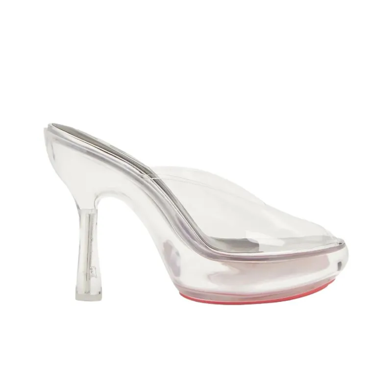 DIESEL Slide Slippers 12cm Women's White-1