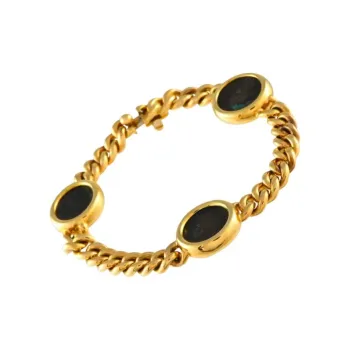 BVLGARI 18K Yellow Gold Monete Bracelet
