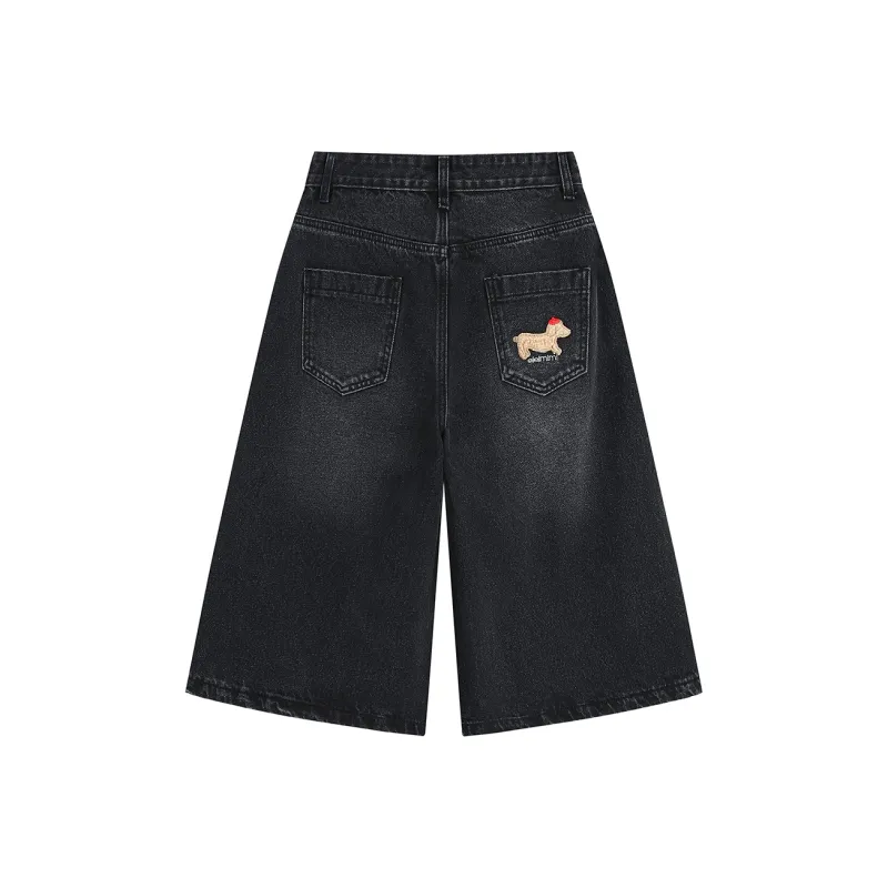 RICE NINE TEN Denim Shorts Unisex-1