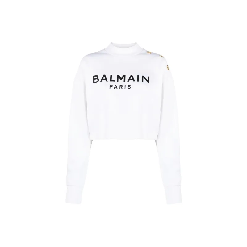 BALMAIN Logo Printed Highneck Sweater-0
