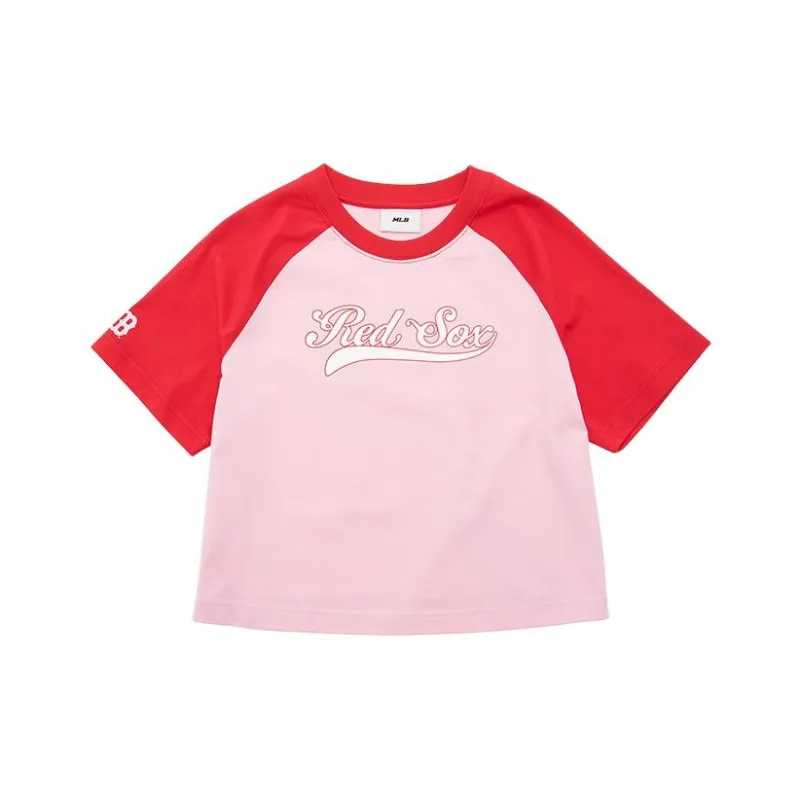 MLB Raglan Sleeve T Shirt Women's Light Pink-0