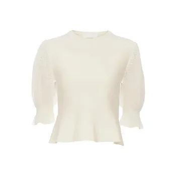 Chloé Lace detail Knitted Top