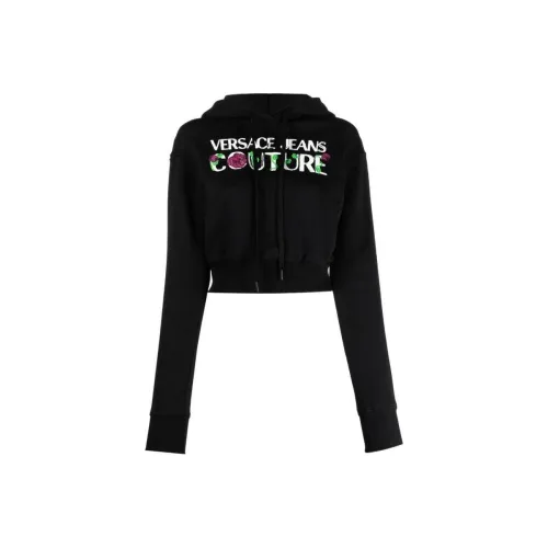 VERSACE JEANS Logo print Pullover Hoodie