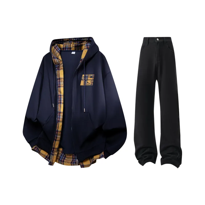 THREEAGAINTHR33 Sweatshirt Set Unisex-10