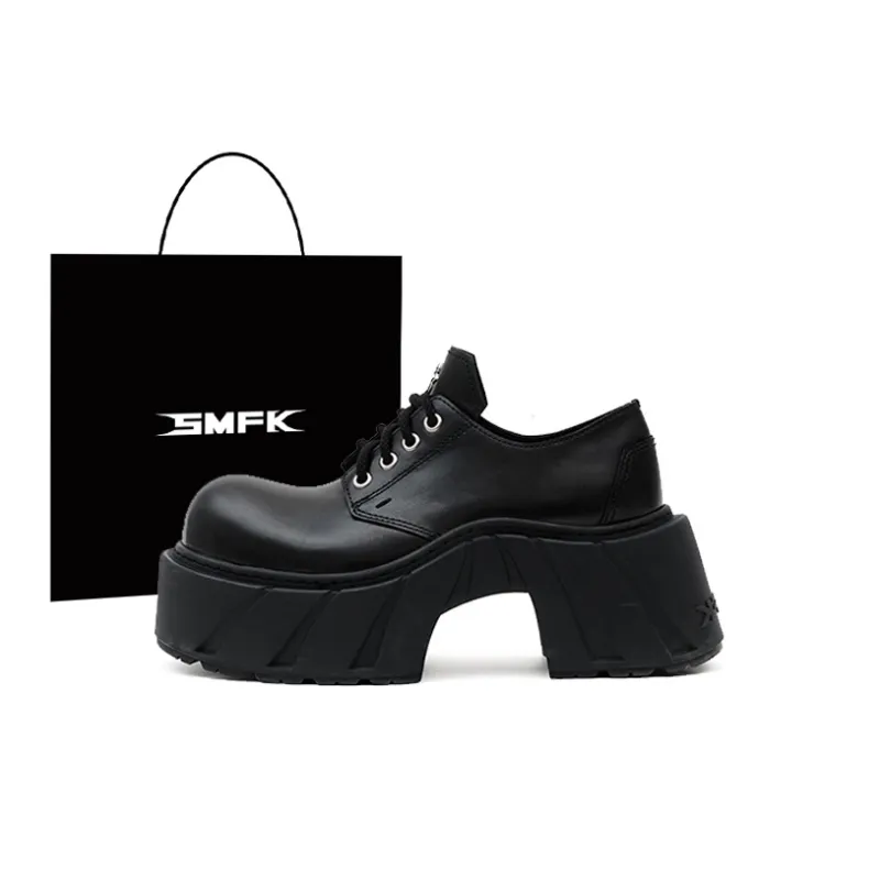 SMFK MIRAGE Phantom SMFK Chunky Heel High Heels Women's Wilderness Black-0