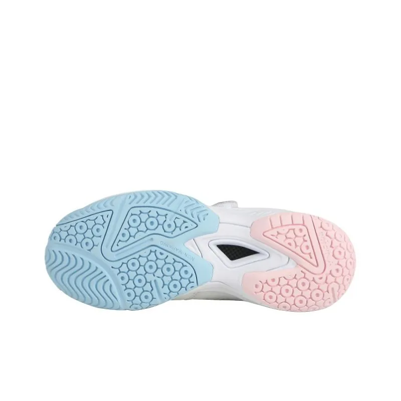 VICTOR Slip Resistant, Abrasion Resistant, Breathable Low Top Badminton Shoes Women's White Blue Pink-2