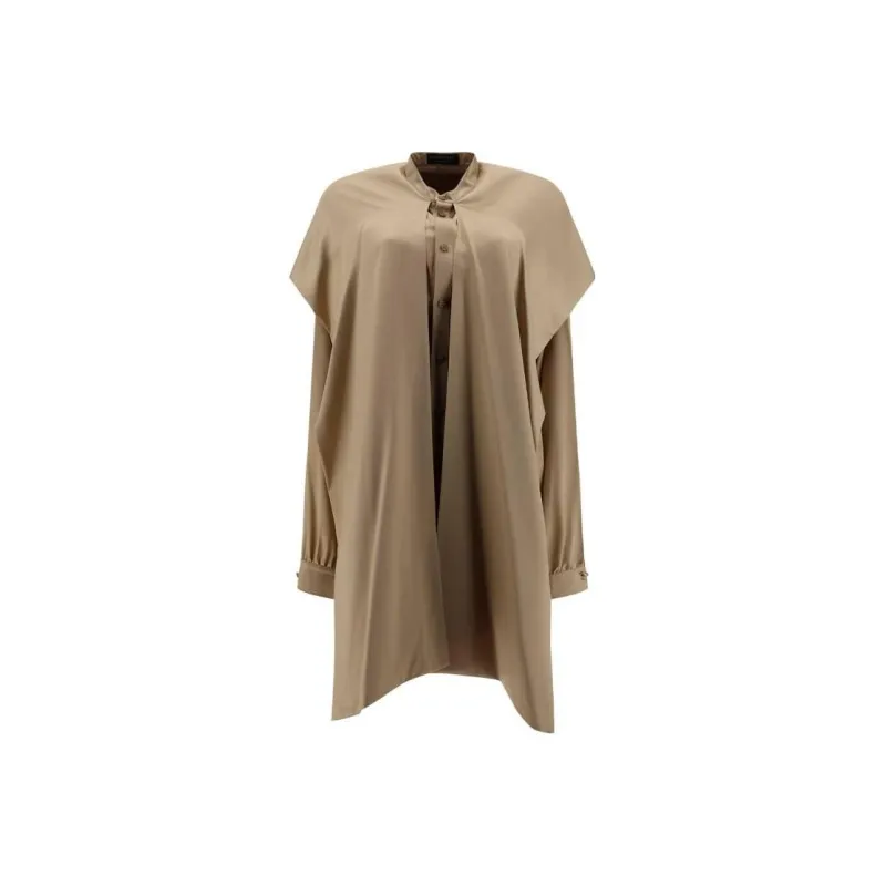 Balenciaga Hooded Long Sleeved Blouse-0
