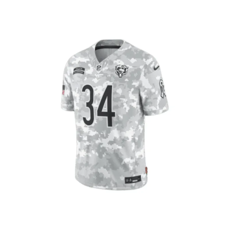 Nike Walter Payton Chicago Bears Salute To Service Men's Nike Dri FIT Nfl Limited Jersey-0