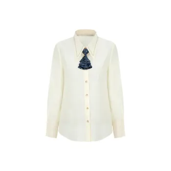 HDFULERN Shirt Women's Beige Green