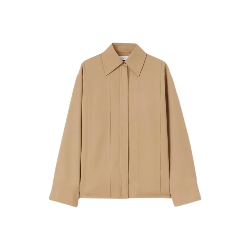 JIL SANDER Pointed collar Wool Shirt-0