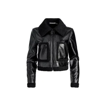 ALICE+OLIVIA FW24 ISAIAH Jackets Coats Women's Black