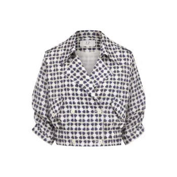 JZ Juzui Jacket Women's Pattern Blue