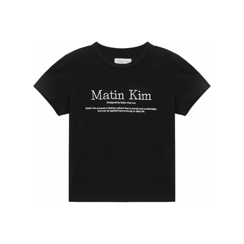 MATIN KIM Regular T Shirt Women's Black-0