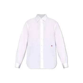 MOSCHINO Heart Embroidered Button Up Shirt