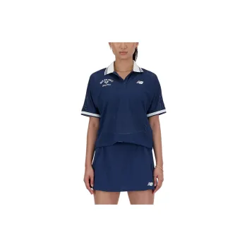 New Balance Mesh Tournament Polo Shirt Women's Marine