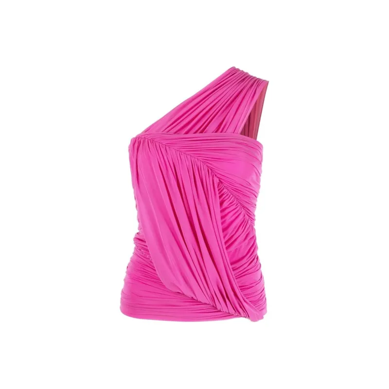 RICK OWENS Edfu Gathered One-Shoulder Top-0