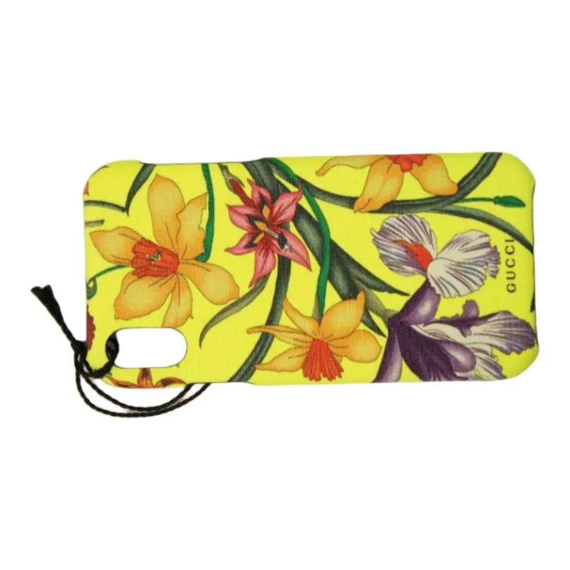 GUCCI PVC Material Floral Pattern Phone Cases Compatibility With IPhone X Refreshing-1