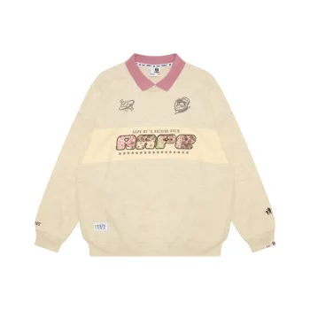 Aape Logo embellished Polo Sweatshirt