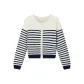 Apricot Blue Stripes