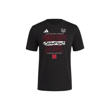 Adidas Free Shipping With AdiClub Nebraska Pinstripe Bowl Champions Tee