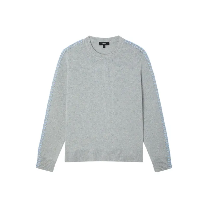 THEORY Cashmere Sweaters Women's Blue White Multicolor-0