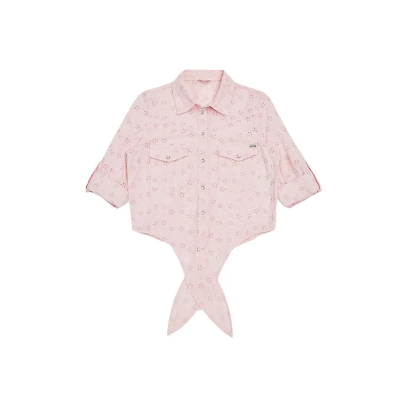 GUESS Shirts Women's FWRP-Light Pink-0