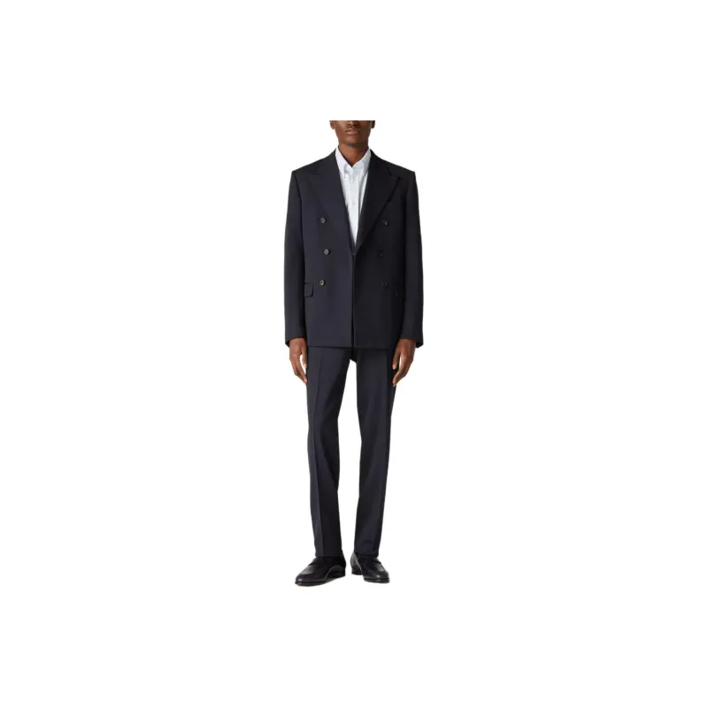 Loro Piana Business Suits Men's Marine Blue-0