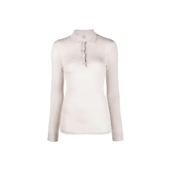 TOTEME Knitted Wool Polo Top
