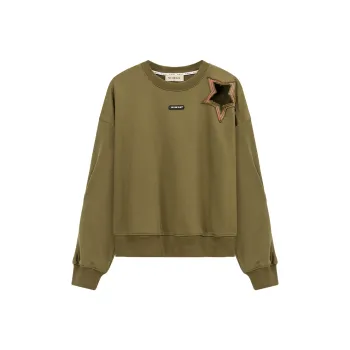 NO ONE ELSE Sweatshirts Women's Mustard Green